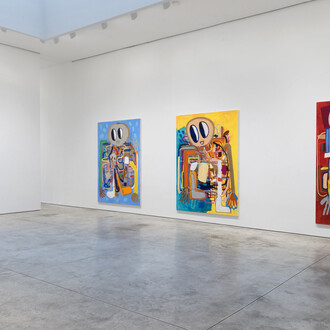 André Butzer, exhibition view. Courtesy of Skarstedt