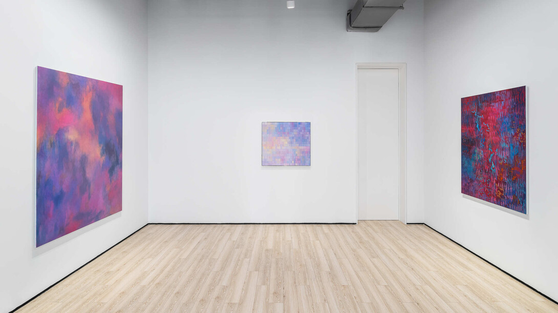 Jean-Baptiste Bernadet, Hot pink, exhibition view. Courtesy of Almine Rech