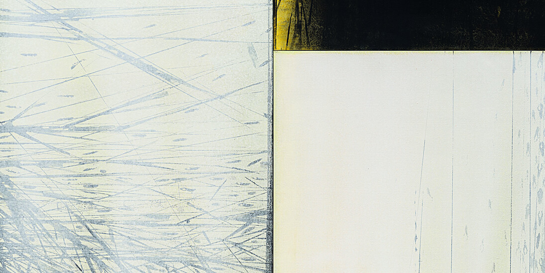 Franco Marrocco, Eco del bosco, 2014, tecnica mista su tela, cm. 120x180