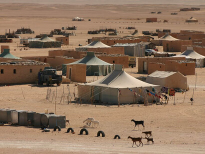 Campamento en el Sahara Occidental