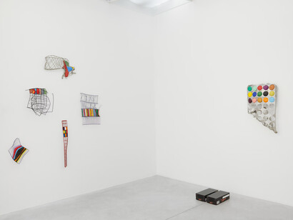 Franck Scurti, Grids of life, vue de l'exposition. Avec l'aimable autorisation de Meessen