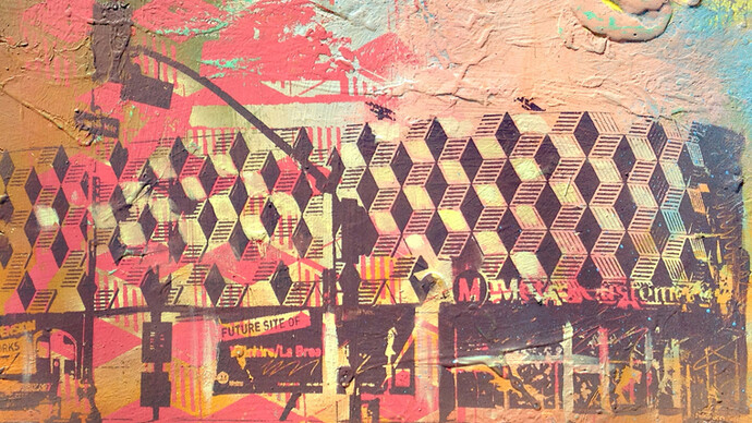 Restitution Press, Future Site, Mixed Media on Wood, 24″ x 15″ 