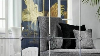 Patrick Hellmann´s decoration in black, grey, white and silver