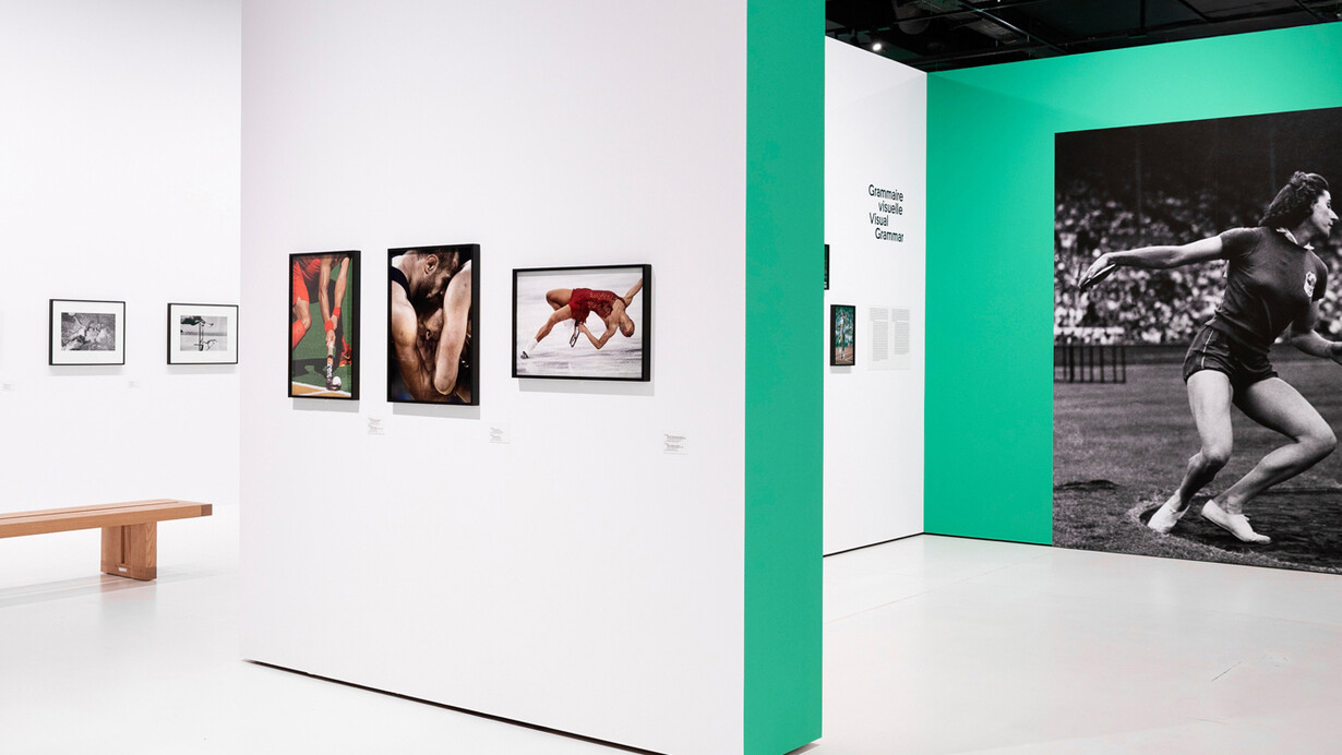 Sport im fokus, ausstellungsansicht. Mit freundlicher genehmigung von Photo Elysée