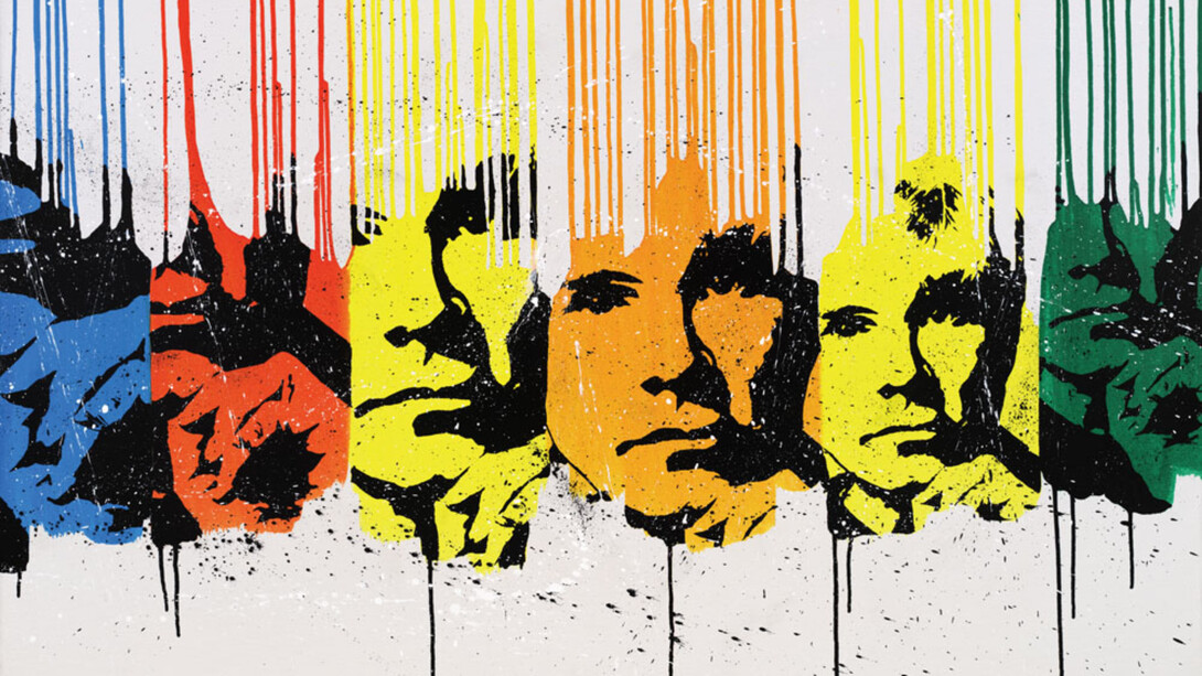 The Lost Warhols, Monocho 1929 x Karen Bystedt, Drip Andy. Courtesy of The Untitled Space Gallery