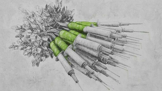 Ludo, Keys to the 27th Sky, graphite, oil and spray paint, 40 x 48 inches (101.60 x 121.92 cm)