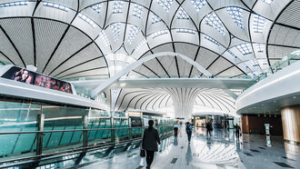 Beijing Daxing International Airport, designed with parametric architecture inspired by the work of Zaha Hadid, is one of the two international airports serving Beijing, the capital of China