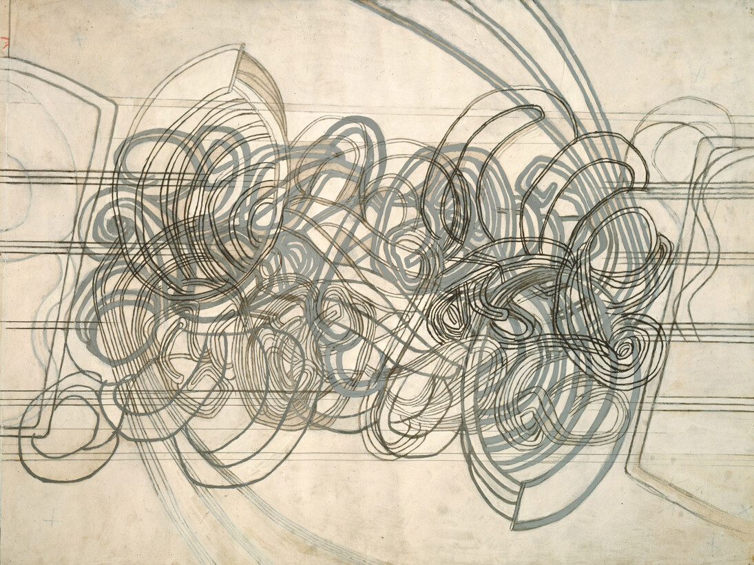 Gerald Wilde, Pompeii, Pastel and gouache on paper, c.1976, 63.5 x 83.8 cm, Courtesy October Gallery, London