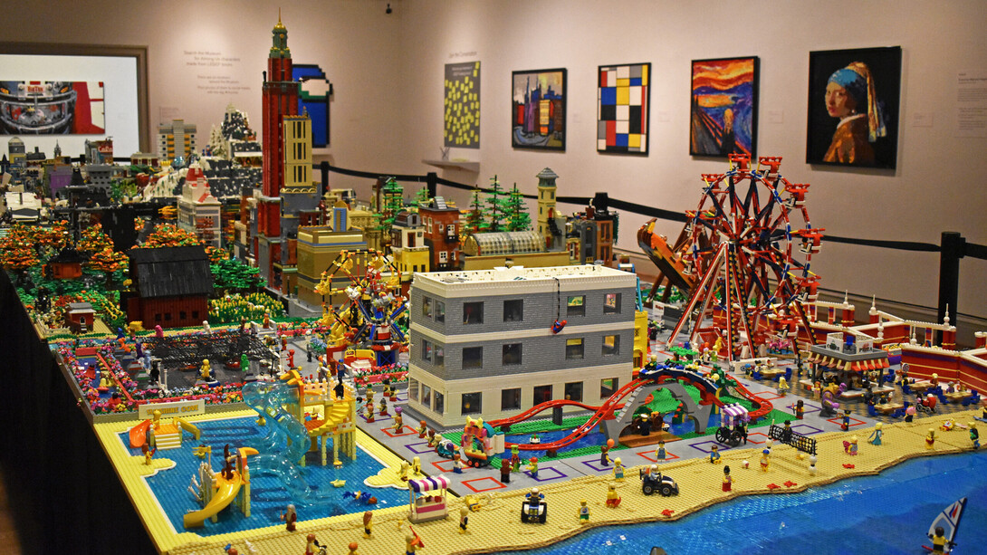 Think outside the brick: the creative art of LEGO®, exhibit view. Courtesy of the Columbus Museum of Art