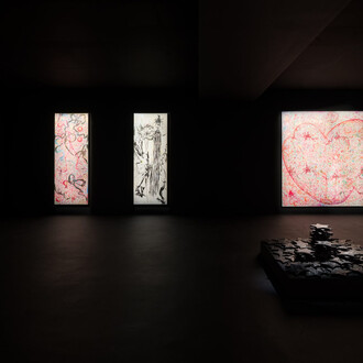 Jutta Koether, rEceNt WoRkS, exhibition view. Courtesy of Empty Gallery