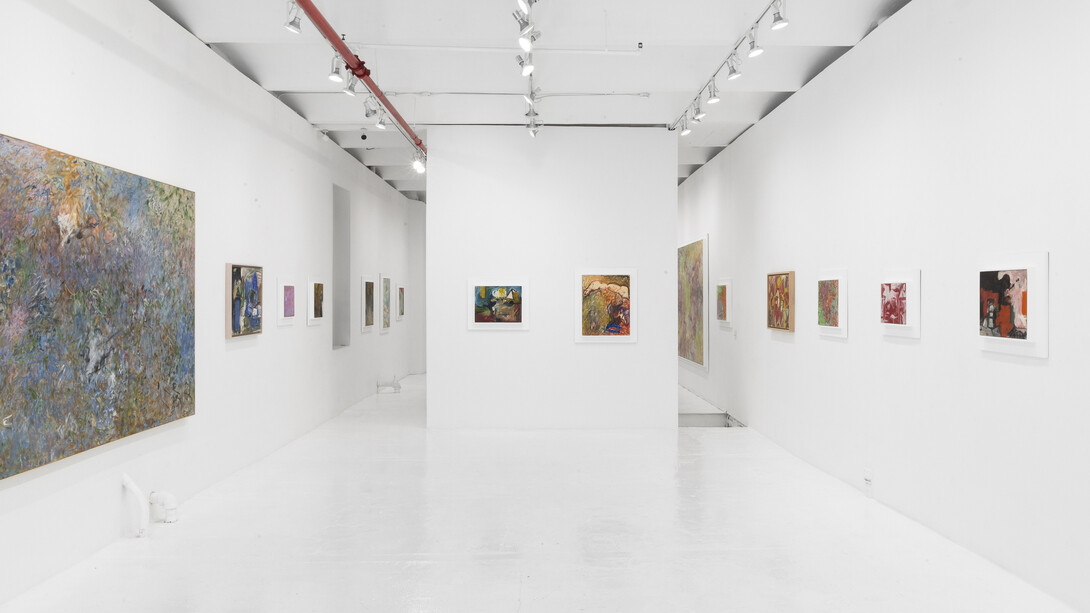 After magic: early works by Pat Passlof: 1948-1962, exhibition view. Courtesy of Eric Firestone Gallery