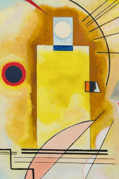"Amarillo-rojo-azul", óleo sobre lienzo, Vasili Kandinski, 1925