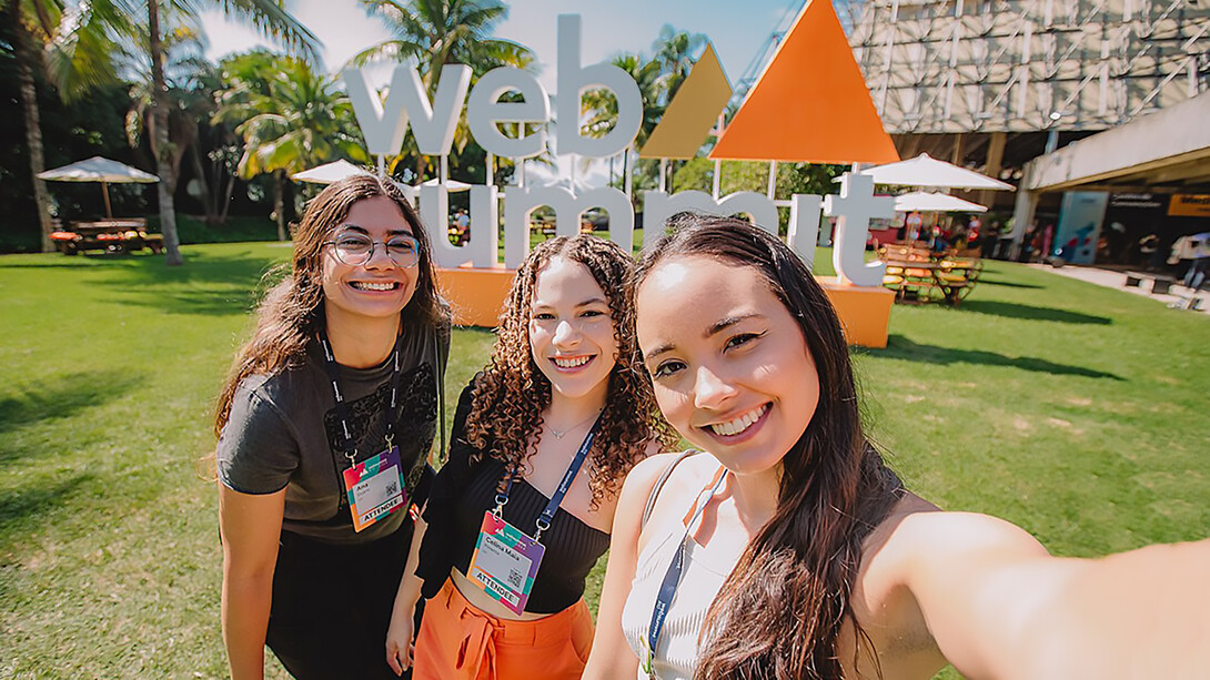 Web Summit Rio sign; Riocentro; Web Summit Rio 2024, Brazil