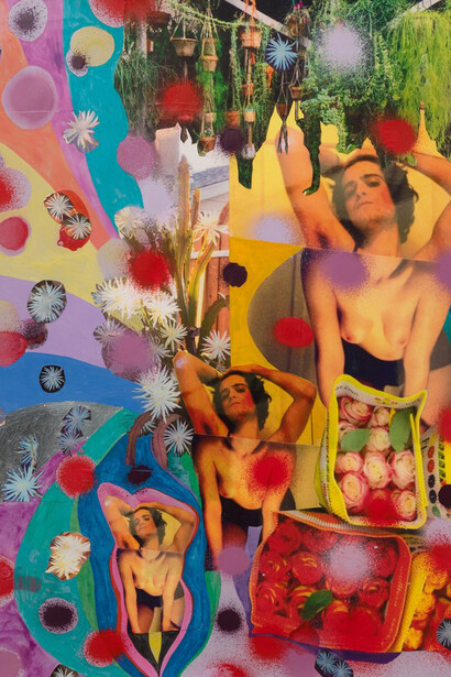 Sarah Cain, Flora and fauna (detail), 2026. Courtesy of Contemporary Art Matters