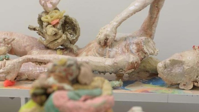 Meghan Smythe, Exhibition view. Courtesy of Mark Moore Gallery 