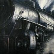 Ekaterina Smirnova, The Arrival of a train, 229 x 264 cm