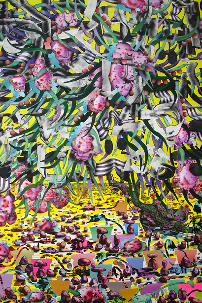 Good Earth Theory by Carson Hatton, Acrylic on paper on canvas, 2021  