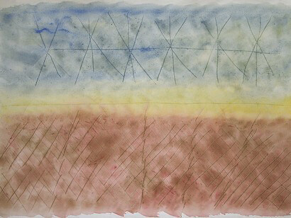 Acquerello, incisione su carta, cm 100x70, 2013