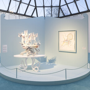 Simon Fujiwara, A whole new world, vue de l'exposition. Avec l'aimable autorisation de Mudam Luxembourg