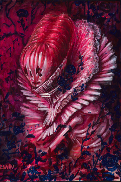 Brandi Milne, Now, and forevermore (detail). Courtesy of Corey Helford Gallery