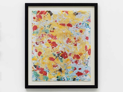 Oscar Tuazon, Written on water, vue d'exposition. Avec l'aimable autorisation de la Galerie Chantal Crousel