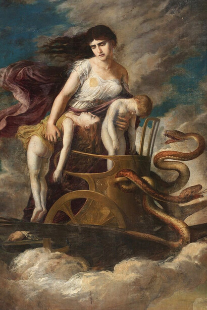 Anselm Feuerbach, Medea an der Urne, 1873