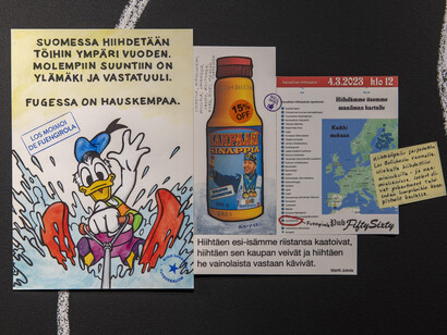 Riiko Sakkinen, Los moimoi de Fuengirola, Ausstellungsansicht. Mit freundlicher Genehmigung des Serlachius Museums