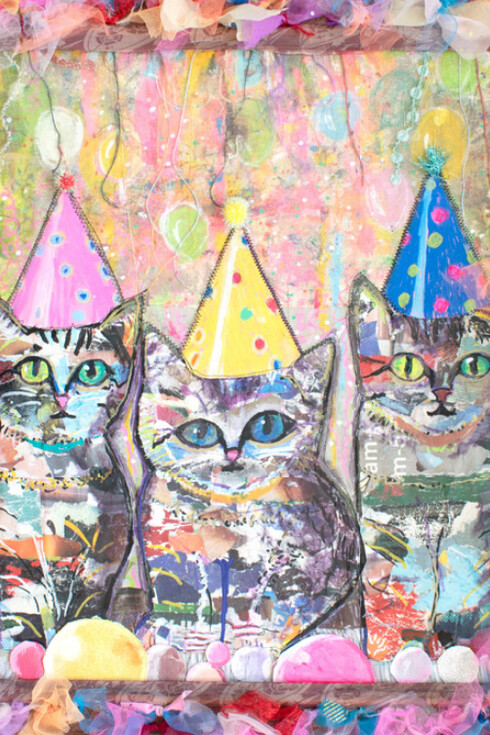 Alyson Vega, Cool cat party, 2025. Courtesy of Fountain House Gallery