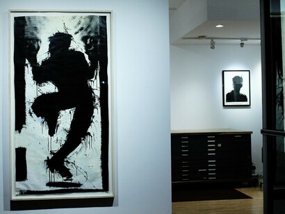 Richard Hambleton, Exhibition view. Courtesy of Woodward Gallery