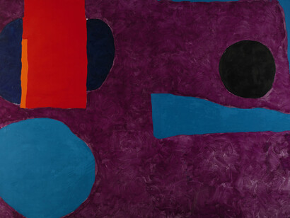 Patrick Heron - Big Violet with Red and Blue
