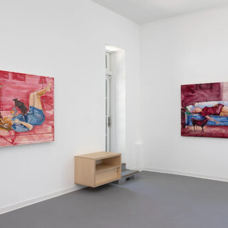 Julie Buffalohead, Travois, exhibition view. Courtesy of Dreamsong