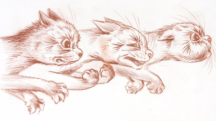 Louis Wain. Courtesy of Chris Beetles Gallery