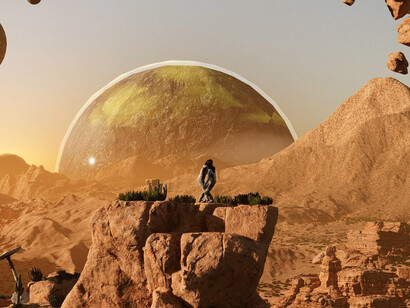 Ayoung Kim , Delivery dancer's arc, 0° receiver, 2024. Courtesy of ACMI