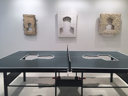 Two Rocks, Exhibition view. Courtesy of Baahng Gallery