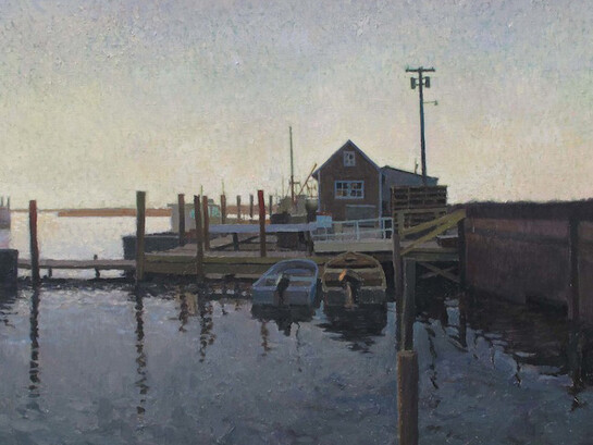 Xavier Rodés, Port A Contrallum, 2014, Oil on Canvas, 19½" x 24"