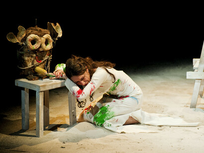 Arianna Scommegna in Cleopatràs. Ph Serrani