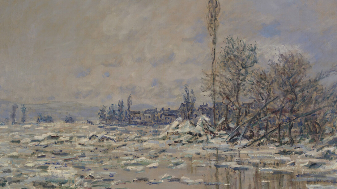 Claude Monet, The break-up of the Iice, France, 1880. Courtesy of Calouste Gulbenkian Museum 