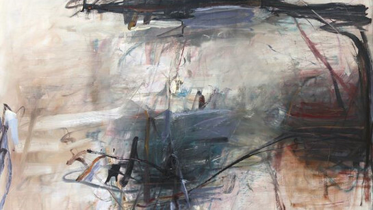 Tom Lieber, Blue Sweep, 2014, oil on canvas, 30 x 40 inches, Framed 31” x 41”