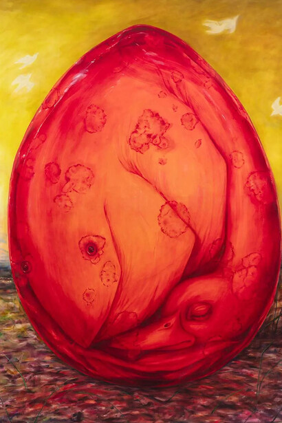 Essi Kuokkanen, I never thought I’d be the one falling apart (detail), 2025. Photo: Jussi Tiainen. Courtesy of Galerie Anhava