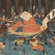 Masami Teraoka and japanese ukiyo-e prints, artwork in exhibition. Courtesy of the National Gallery of Australia