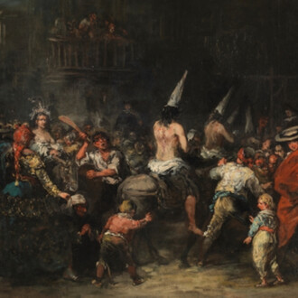 Condenados por la Inquisición, Hacia 1860. Óleo sobre lienzo, 77,5 x 91,5 cm. Courtesy of Museo del Prado 