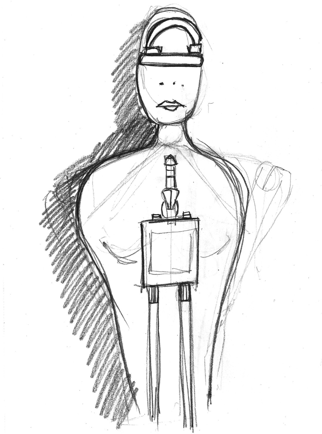 Marco Bolognesi. Bozzetto preparatorio  Techno Mutant