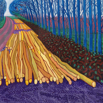 David Hockney, Winter timber, 2009. Courtesy of Fondation Louis Vuitton