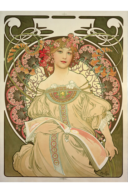 Alphonse Mucha, Rêverie, 1897, Colour lithograph © Mucha Trust 2015