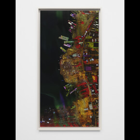 Richard Mosse, Coke Barges, Iquitos, 2022, C-print, 79 1/2x40 inches. Courtesy the artist and Altman Siegel Gallery, San Francisco