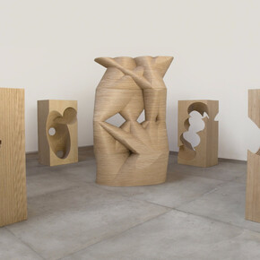 Nigel Hall, Here and Now, There and Then (floor mounted), 2016. Courtesy of Annely Juda Fine Art