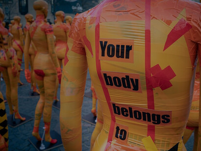 In observance of International Day for the Elimination of Violence against Women on November 25, this photograph was captured in Bonn, showcasing the remarkable work of a local artist, Germany