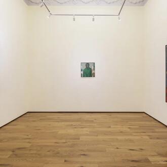 Salah Elmur, The land of the sun, vista de exhibición. Cortesía de la Galería Mariane Ibrahim