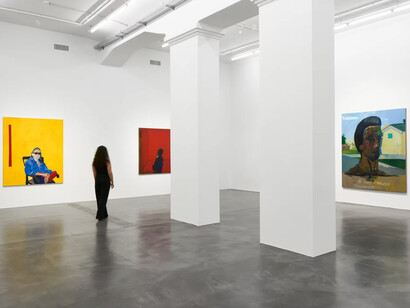 James Jarvaise and Henry Taylor, Sometimes a straight line has to be crooked, exhibition view. Courtesy of Hauser & Wirth Gallery