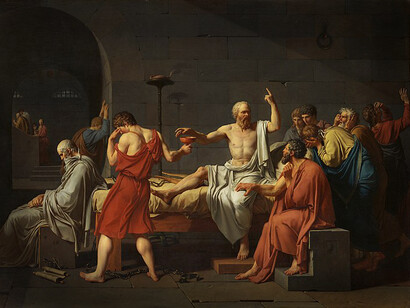 "La muerte de Sócrates", Jacques-Louis David (1787)